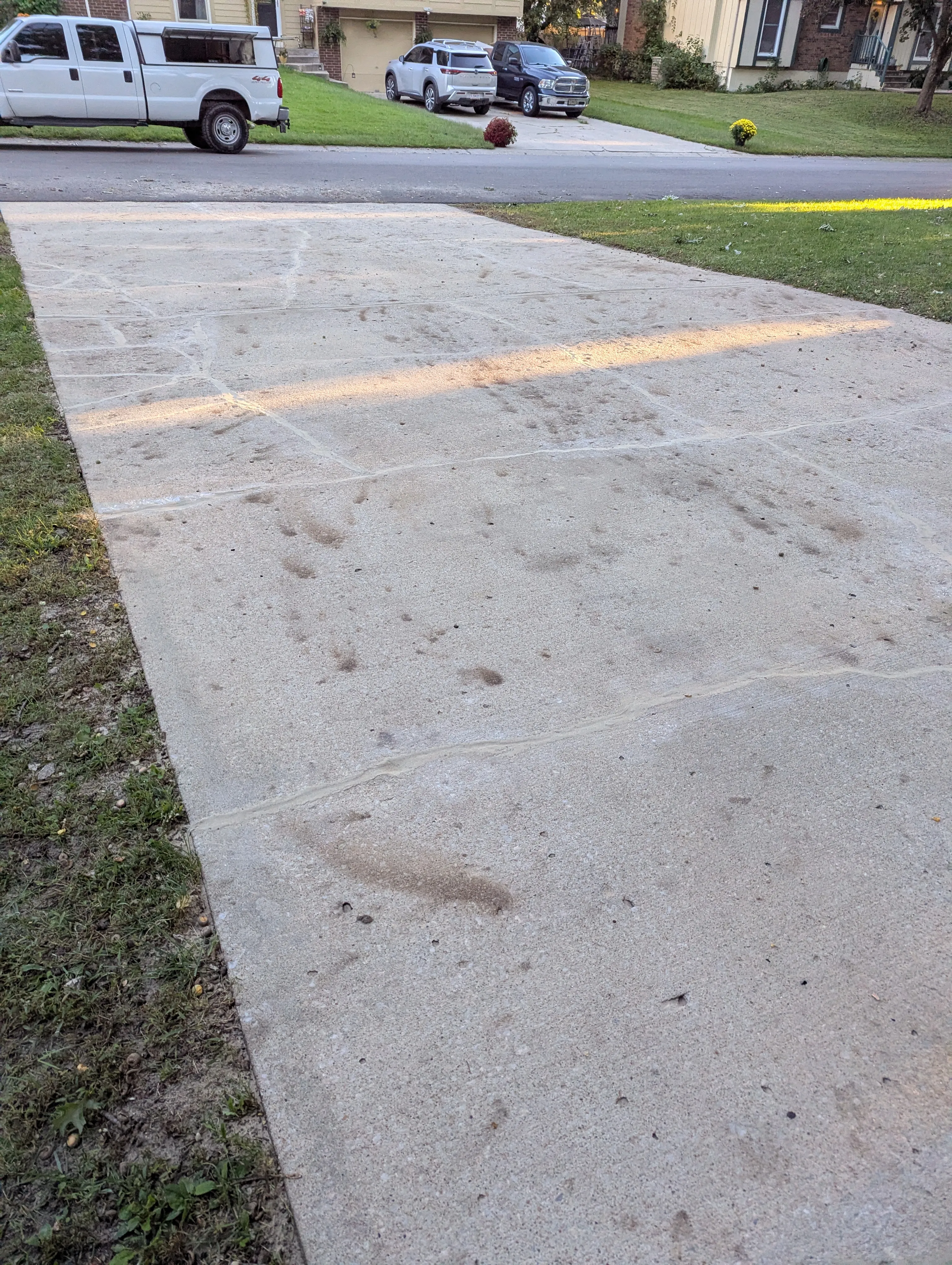 The Acorn Driveway after concrete leveling